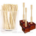 Biodegradable Natural Bamboo Fruit Forks Cake Picks